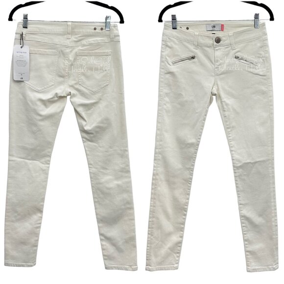 CAbi NWT Bonita Zip Skinny Jeans Size 2 - Picture 2 of 7
